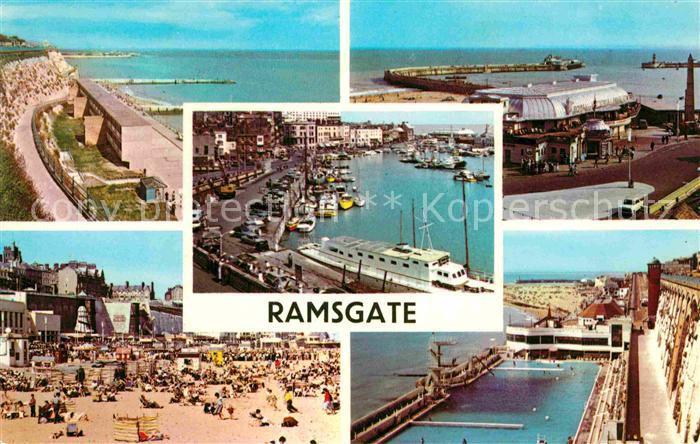 Ramsgate West Cliff Royal Victoria Pavilion Inner Harbour Bathing Pool East Sand