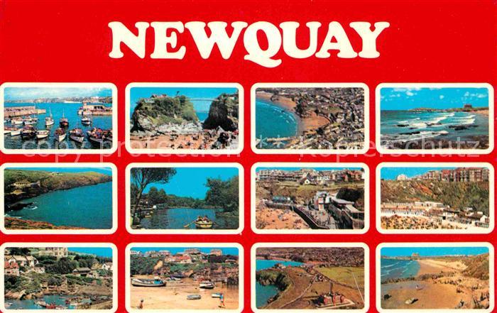 Newquay Teilansichten Hafen Kueste Strand