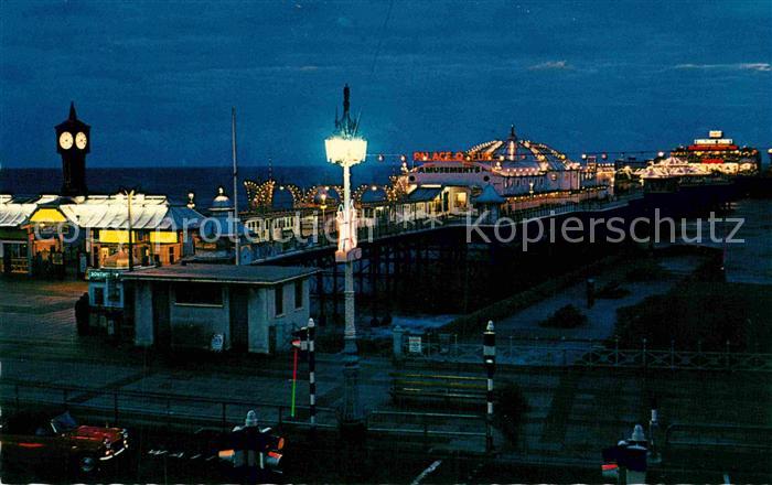 Brighton East Sussex Palace Pier by night