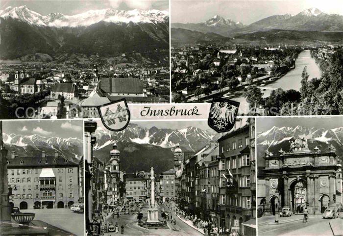Innsbruck Stadtbild mit Alpenpanorama Innenstadt