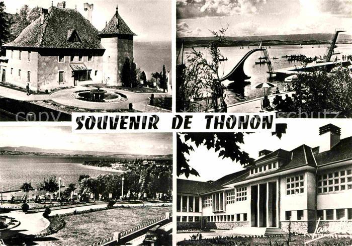 Thonon-les-Bains Chateau de Sonnaz Plage Promenade Batiment