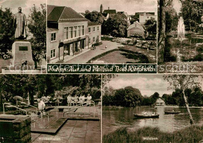 Bad Woerishofen Kneipp Denkmal Kurhaus Kurpark Fontaene Waldsee Wassertreten