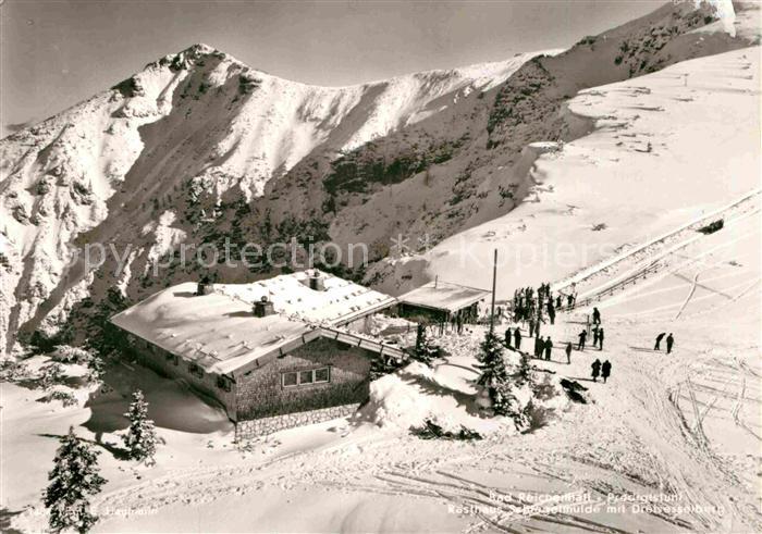 Bad Reichenhall Predigtstuhlbahn Gipfelstation Wintersportplatz Alpen
