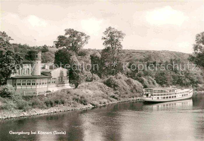 Georgsburg Ausflugsgaststaette an der Saale Dampfer