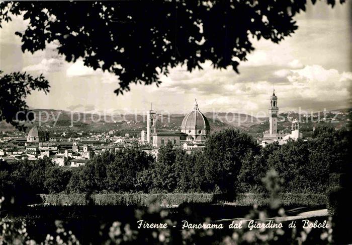 Firenze Florenz Panorama dal Giardino di Boboli Kathedrale