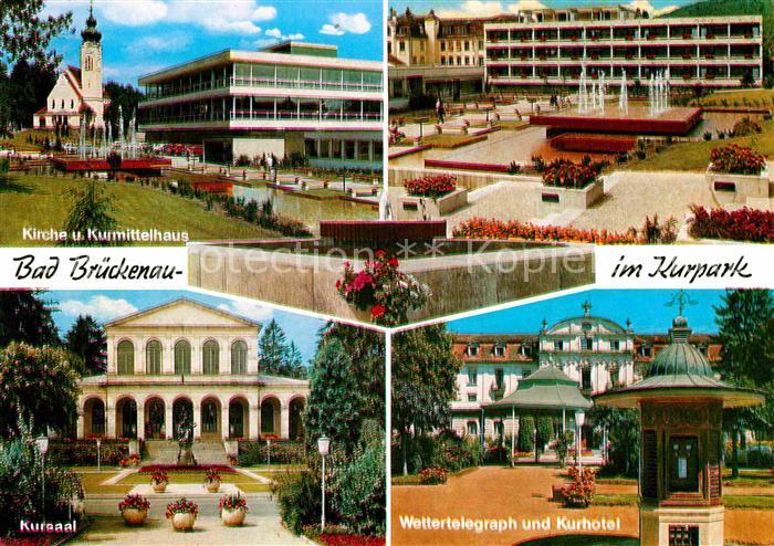 Bad Brueckenau Kirche Kurmittelhaus Kurpark Wasserspiele Kursaal Wettertelegraph