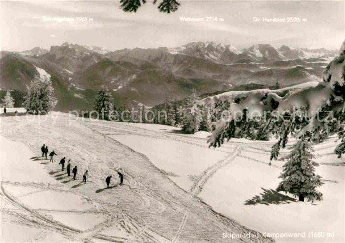Aschau Chiemgau Skiparadies Kampenwand mit Loferer Steinberge