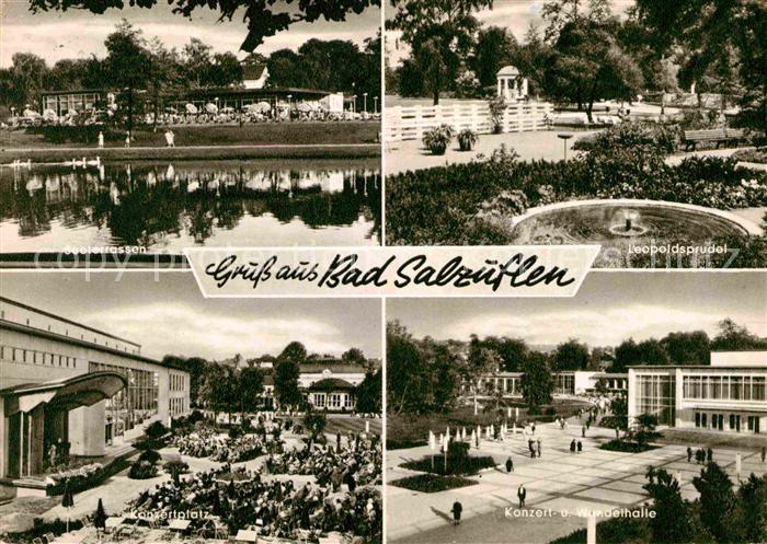 Bad Salzuflen Seeterrassen Leopoldssprudel Konzerthalle Wandelhalle Konzertplatz
