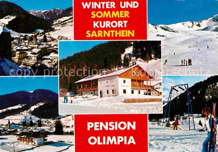Sarnthein Panorama Wintersportplatz Pension Olimpia