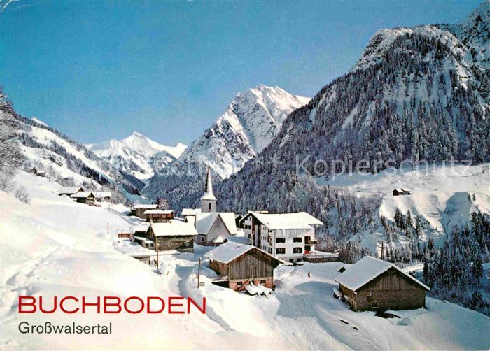 Buchboden Winterpanorama Grosswalsertal