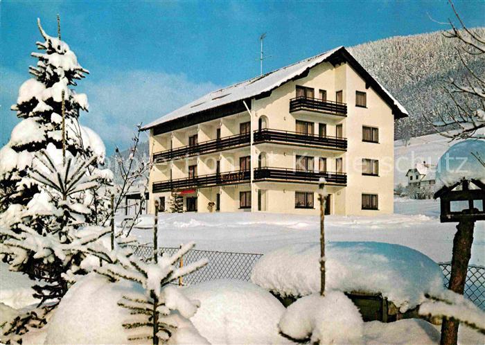 Mitteltal Schwarzwald Gaestehaus Birkenhof Winterpanorama Weihnachtskarte
