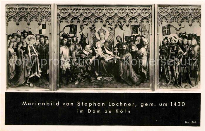 Koeln Rhein Marienbild von Stephan Lochner