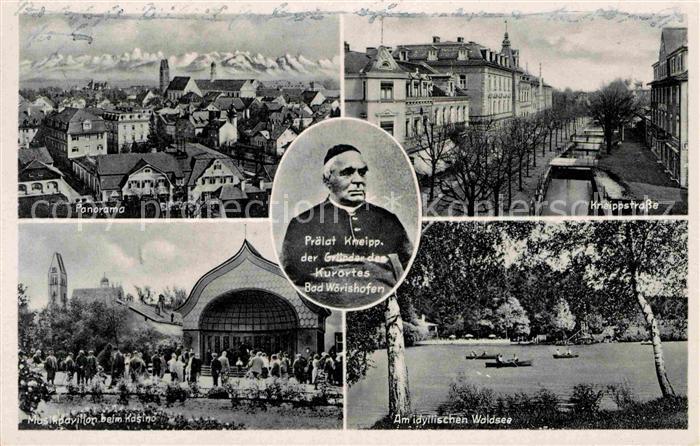 Bad Woerishofen Praelat Kneipp Kneippstrasse Waldsee Kasino Musikpavillon