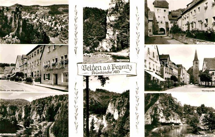 Velden Mittelfranken Pegnitz Marktplatz Stadttor Loewenfels