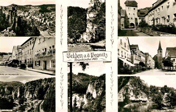 Velden Mittelfranken Pegnitz Loewenfels Stadttor Muehlenpartie