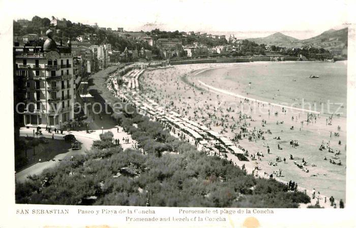 San Sebastian  Pais Vasco ES Promenade und Strand