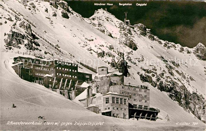 Zugspitze Schneefernerhaus  Muenchner Haus