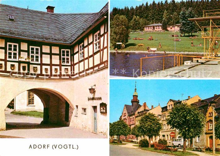 Adorf Erzgebirge Heimatmuseum am Freiberger Tor Waldbad Ernst-Thaelmann-Platz