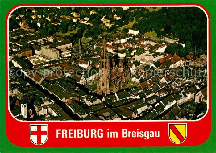 Freiburg Breisgau Fliegeraufnahme mit Muenster