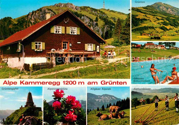 Gruenten Alpe Kammeregg Freibad Alphornblaeser