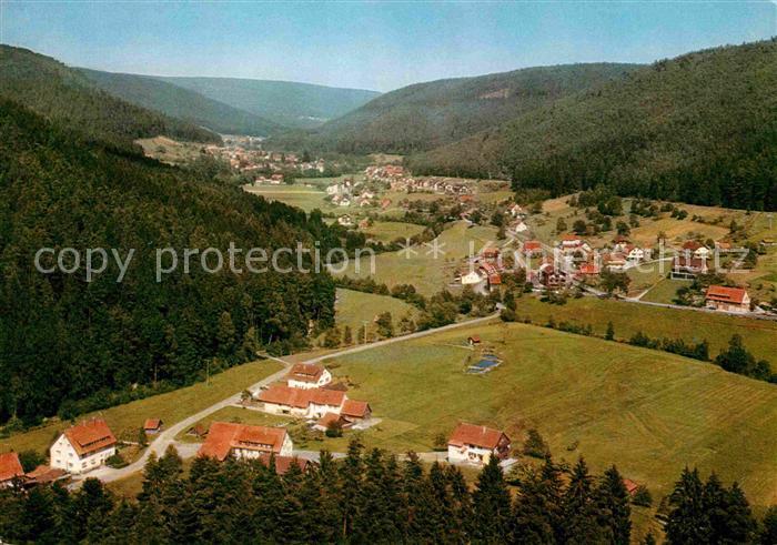 Wildbad Schwarzwald Fliegeraufnahme Enzkloesterle