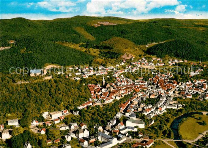 Gladenbach Lahn Hessen Fliegeraufnahme Schlossterrasse Geschenke Truhe