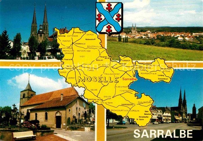 Sarralbe Moselle Landkarte