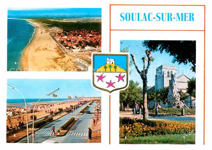 Soulac-sur-Mer Fliegeraufnahme mit Strand Kirche