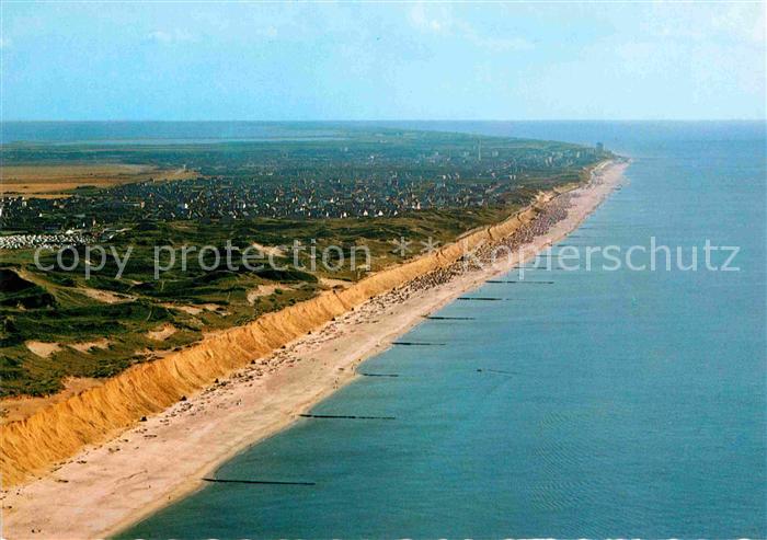 Insel Sylt Fliegeraufnahme am Roten Kliff