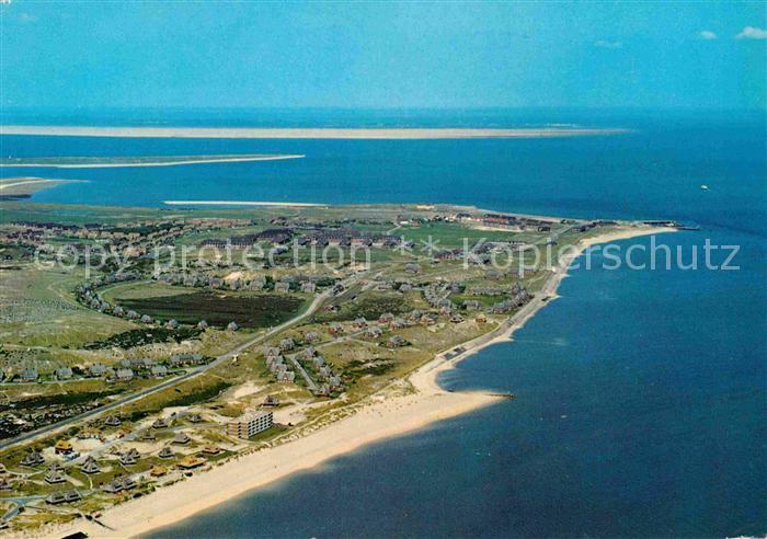 List Sylt Fliegeraufnahme mit Strand