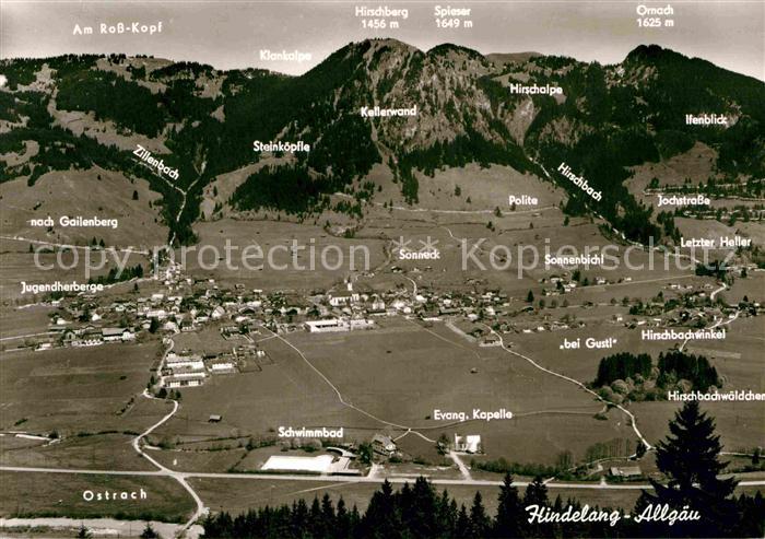 Hindelang Bad Fliegeraufnahme