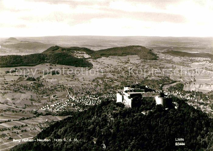 Neuffen Fliegeraufnahme Burg Hohen Neuffen