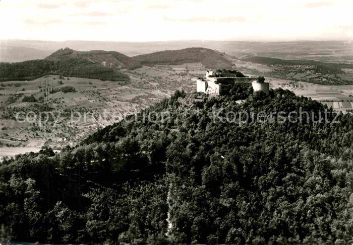 Neuffen Fliegeraufnahme Burg Hohenneuffen
