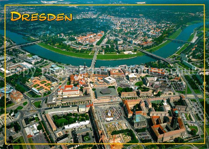 DRESDEN Elbe Fliegeraufnahme Elbpartie