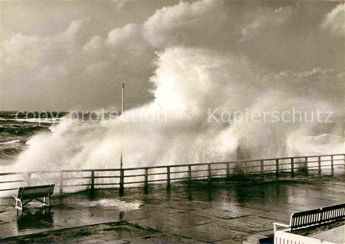 Westerland Sylt Sturm Promenade