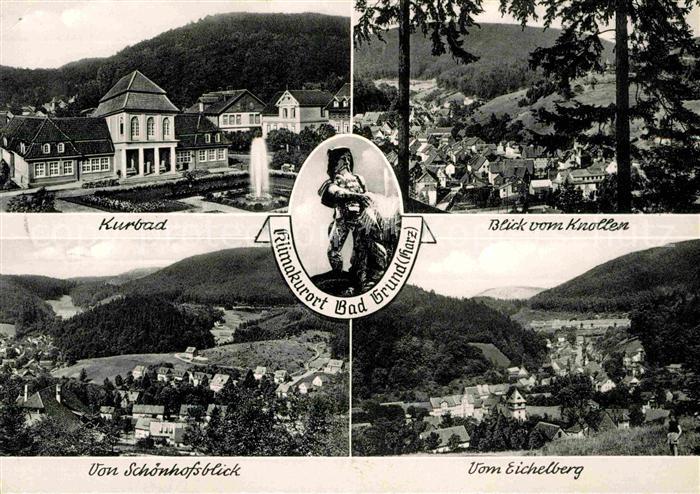 Bad Grund Kurbad Blick vom Knollen Eichelberg Schoenhofsblick