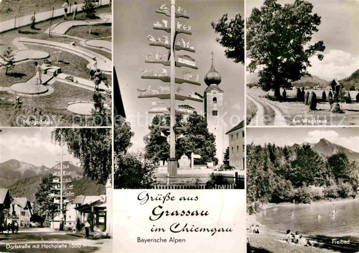 Grassau Chiemgau Freibad Minigolf Hochplatte