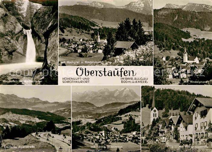 Oberstaufen Oberallgaeu Bayern Hochgrat Wasserfall im Weissachtobel Saentis Alt