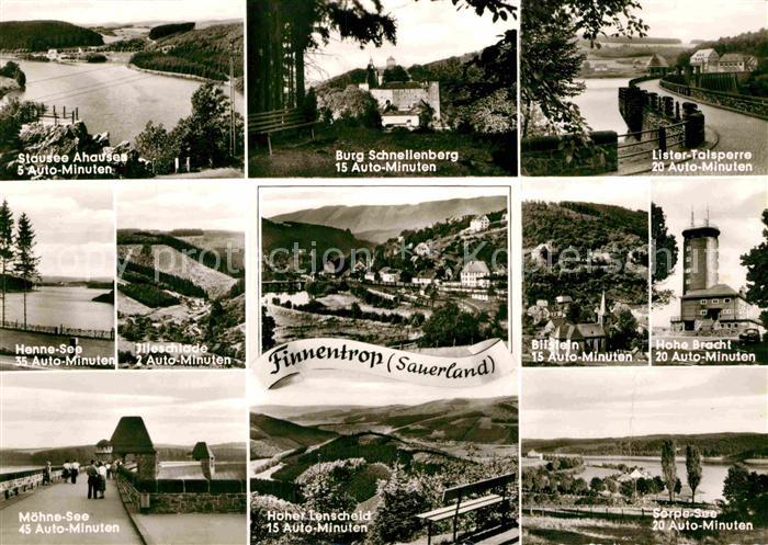 Finnentrop Stausee Ahausee Henne-See Moehne-See Hohe-Bracht Burg-Schnellenberg