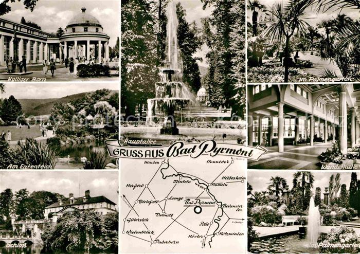 Bad Pyrmont Palmengarten Ententeich Schloss Palmengarten