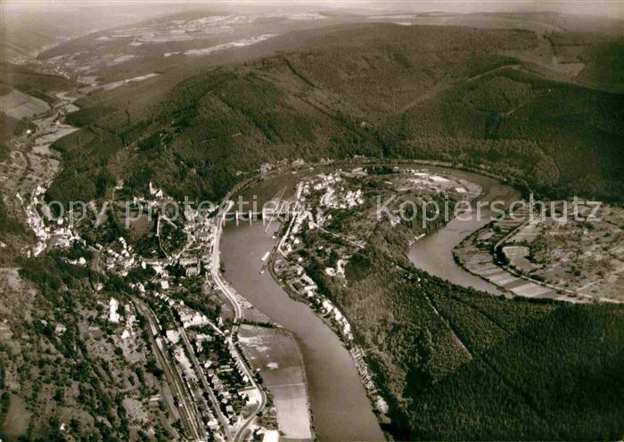 Hirschhorn Neckar Fliegeraufnahme Schloss-Hotel Burg Hirschhorn