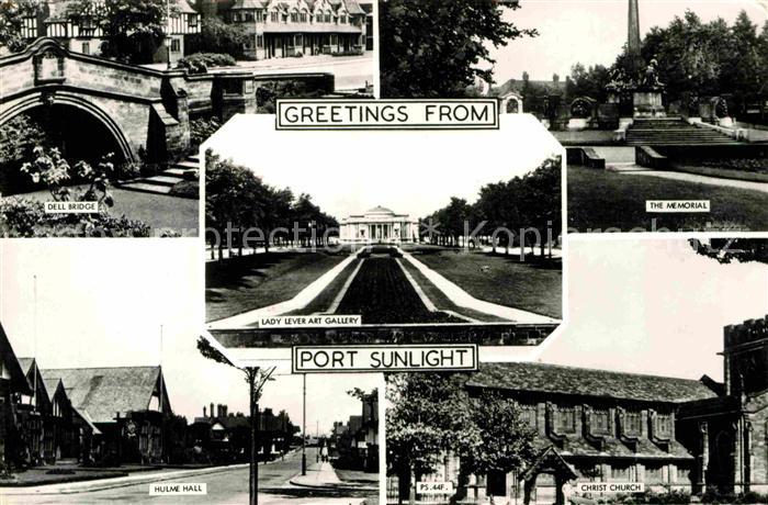 Port Sunlight Dell Bridge Memorial Lady Lever Art Gallery Christ Church Hulme Ha