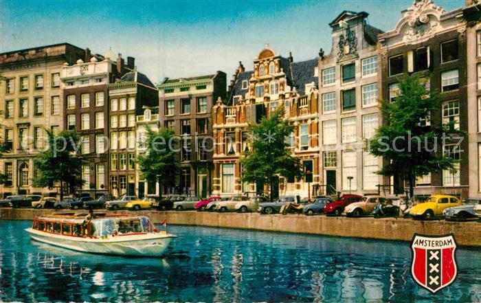 Amsterdam Niederlande Herengracht Ausflugsboot