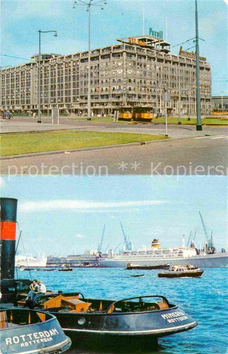 Rotterdam Groothandelsgebouw s.s. Statendam Grosshandelsgebaeude Kreuzfahrtschif