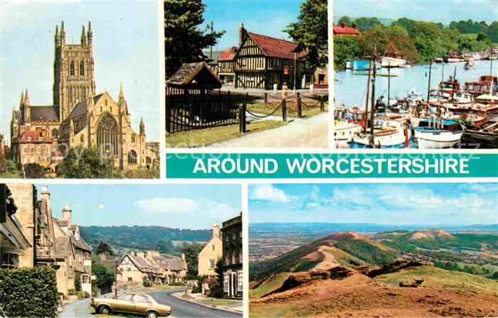 Worcester Cathedral Olde Red Horse Evesham Stock and Ye Upton on Severn Broadway