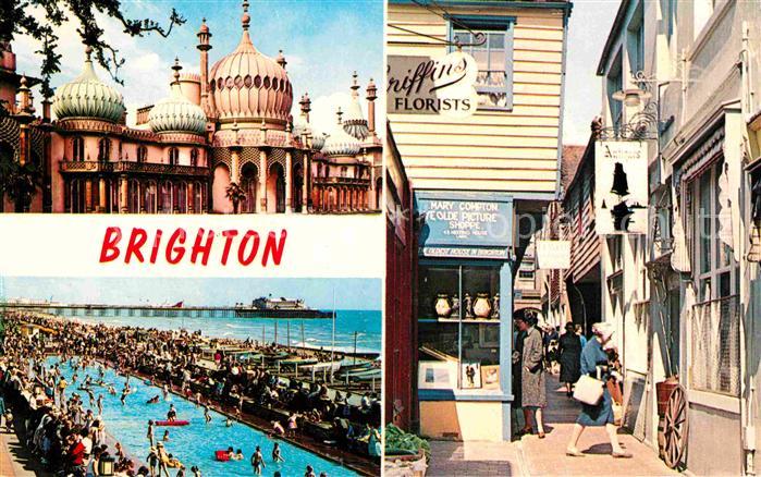 Brighton East Sussex Royal Pavilion The Lanes Paddling Pool Pier