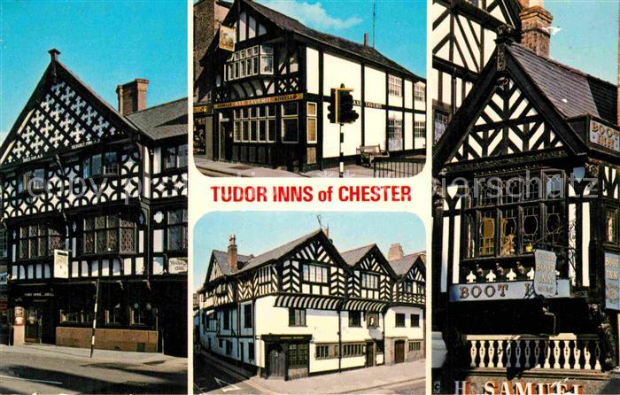 Chester Cheshire Tudor Inns Fachwerkhaeuser