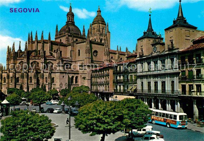 Segovia Plaza del General Franco y Catedral