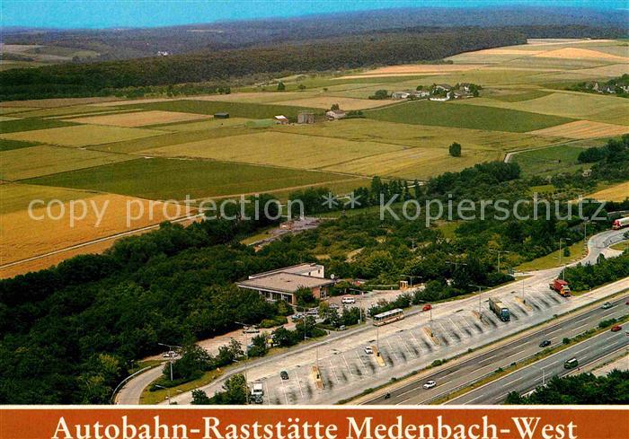 Medenbach Taunus Autobahn Raststaette Medenbach West Fliegeraufnahme