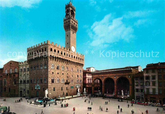 Firenze Florenz Piazza della Signoria Palazzo Vecchio Monumento